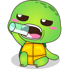 Pura, the funny turtle, version 8 ! sticker #8196856