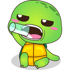 Pura, the funny turtle, version 8 ! sticker #8196856
