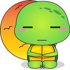 Pura, the funny turtle, version 8 ! sticker #8196859