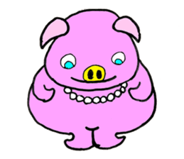 Piggie Pinkboo sticker #8197283