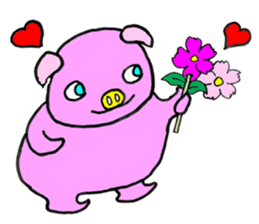 Piggie Pinkboo sticker #8197284