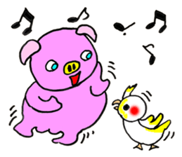 Piggie Pinkboo sticker #8197297