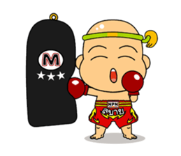 Muay Thai boy sticker #8197907