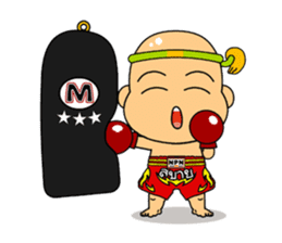 Muay Thai boy sticker #8197907