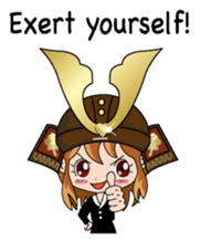 Girl in warlike ages English version sticker #8198634