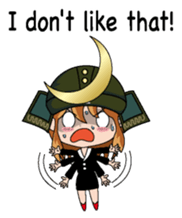 Girl in warlike ages English version sticker #8198637