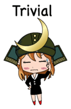 Girl in warlike ages English version sticker #8198638