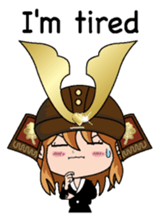 Girl in warlike ages English version sticker #8198646