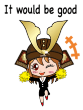 Girl in warlike ages English version sticker #8198647