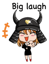 Girl in warlike ages English version sticker #8198653