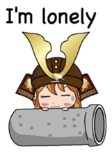 Girl in warlike ages English version sticker #8198657