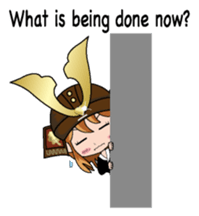 Girl in warlike ages English version sticker #8198658