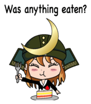 Girl in warlike ages English version sticker #8198661