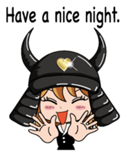 Girl in warlike ages English version sticker #8198667