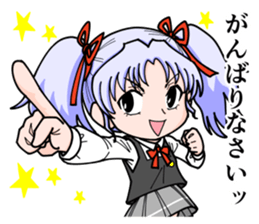 Competitive spirit is strong girl sticker #8199033