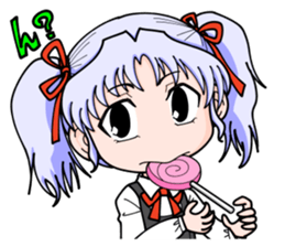 Competitive spirit is strong girl sticker #8199060