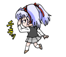 Competitive spirit is strong girl sticker #8199062