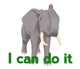 Elephant and Rhinoceros Sticker sticker #8199152