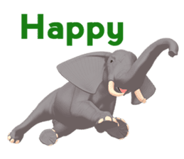 Elephant and Rhinoceros Sticker sticker #8199160