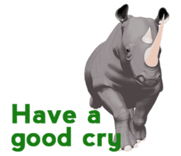 Elephant and Rhinoceros Sticker sticker #8199163
