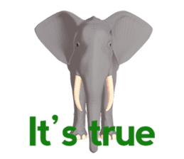 Elephant and Rhinoceros Sticker sticker #8199172