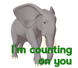 Elephant and Rhinoceros Sticker sticker #8199177