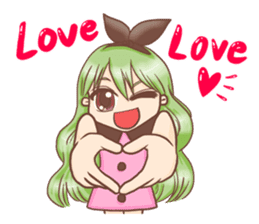 Green Bean Girl (ENG) sticker #8199235