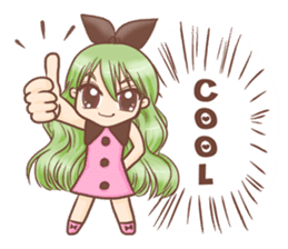 Green Bean Girl (ENG) sticker #8199240