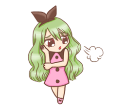 Green Bean Girl (ENG) sticker #8199259