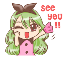 Green Bean Girl (ENG) sticker #8199264