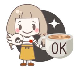 Yurufuwa cafe sticker #8200428