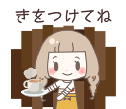 Yurufuwa cafe sticker #8200431