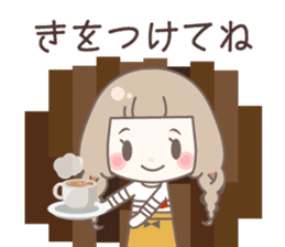 Yurufuwa cafe sticker #8200431