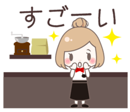 Yurufuwa cafe sticker #8200441