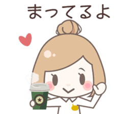 Yurufuwa cafe sticker #8200451