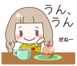 Yurufuwa cafe sticker #8200453