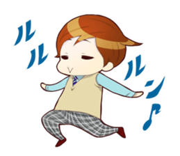 the high school boy3 sticker #8200512