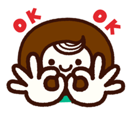 Chocolate Donuts Boy sticker #8200794