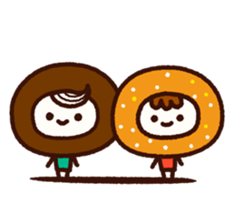 Chocolate Donuts Boy sticker #8200811