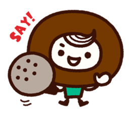 Chocolate Donuts Boy sticker #8200825