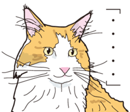 Friend of a pleasant cat 03 sticker #8201277