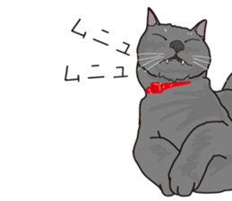 Friend of a pleasant cat 03 sticker #8201292