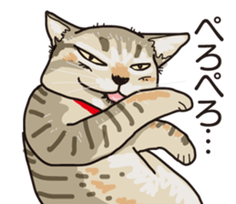 Friend of a pleasant cat 03 sticker #8201302