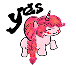 My Little unicorn sticker #8201594