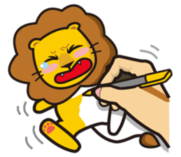 Lion-Funny Day sticker #8201867