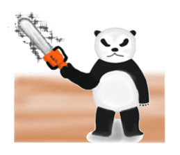 Angry Panda sticker #8202589