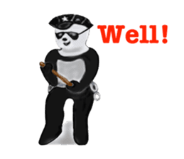 Angry Panda sticker #8202596