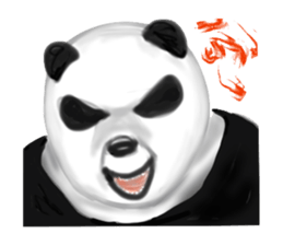 Angry Panda sticker #8202603
