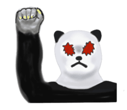 Angry Panda sticker #8202608