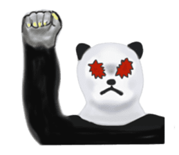 Angry Panda sticker #8202608